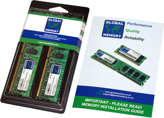 2GB (2 x 1GB) DDR2 533/667/800MHz 240-PIN ECC DIMM (UDIMM) MEMORY RAM KIT FOR SUN SERVERS/WORKSTATIONS